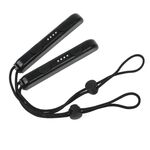 1 paio di accessori per giochi con cordino da polso per Nintendo Switch Joy-Con (nero)
