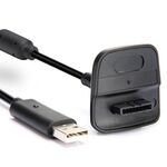 XBOX360 Cavo di ricarica per controller wireless da 1,5 m con magnetico per XBOX360 (nero)
