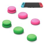 Copri pulsante sinistro + destro del pulsante del cappuccio del bilanciere del gamepad per interruttore (verde + rosso)