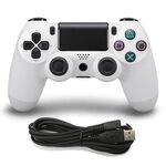 Controller di gioco cablato per Sony PS4 (bianco)