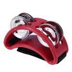 Campanello per cajon a percussione in alluminio, dimensioni: 10 x 8 x 4 cm (rosso)
