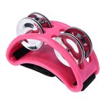 Campanello per cajon a percussione in alluminio, dimensioni: 10 x 8 x 4 cm (rosa)