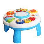 Tamburi a mano con illuminazione multifunzione Giocattoli musicali elettrici per bambini (bianco)