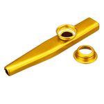 Strumento di accompagnamento per bambini Kazoo in metallo da 10 pezzi (oro)
