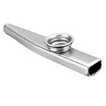 Strumento di accompagnamento per bambini Kazoo in metallo da 10 pezzi (argento)