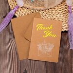 20 pezzi retro hollow kraft benedizione con busta (grazie)
