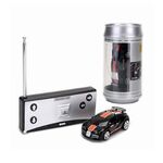 Coke Can Mini RC Autoradio Telecomando Micro Racing Car (nero + arancione)