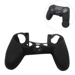 Custodia protettiva in silicone antiscivolo per Sony PS4 (nera)