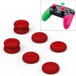 Skull & Co Pro / PS4 Gamepad Rocker Cap Button Cover Set di impugnature per pollice per Nintendo Switch / Switch Lite / JOYCON (rosso)