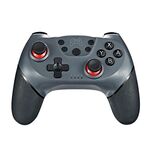 Controller di gioco gamepad Bluetooth Joypad a 6 assi per Switch Pro (grigio)