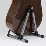 Supporto per strumenti a corde con supporto per chitarra portatile in lega di alluminio pieghevole universale grigio SK20