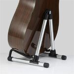 Supporto per chitarra portatile universale in lega di alluminio pieghevole SK20 argento