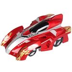 WT891-1 Telecomando Arampicata RC Auto con luci a LED a 360 gradi rotante Giocattoli rotante Giocattoli ANTIGRAVITY MACCHINA MACCHINA A PARETE (ROSSO)
