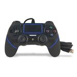 Per il regolatore di gioco del cavo della maniglia della maniglia della maniglia del PS4 (Black Blue)