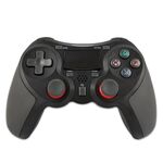 Maniglia Bluetooth del controller di gioco wireless gommato per host PS4 (nero B)