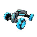 Rilevamento dei gesti Telecomando Torsione Auto Luce Musica Deformazione Auto Deriva Traversa Danza Off-road Stunt Car (blu)
