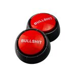 3 PCS Party Knowledge Quiz Game Electronic Squeeze Sound Box Answer Toy, Specifica: rosso con luce BULLSHIT