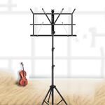 Supporto per pianoforte portatile pieghevole sollevato e ispessito Guzheng Guitar Home Music Stand (nero)