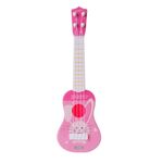 Pink Rabbit Small Simulation Strumento musicale Mini Four Strings Playable Ukulele Early Childhood Education Music Toy