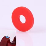 10 PCS No Word Version Silicone Guitar Strap Buckle Tail Stud (rosso)