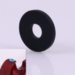 10 PCS No Word Version Silicone Guitar Strap Buckle Tail Stud (nero)