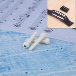 Chiodo a cono conico in plastica da 100 pezzi per chitarra (bianco)
