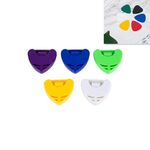 Scatola portaoggetti in ABS da 100 pezzi per plettro, consegna a colori casuali, specifica: grande scatola triangolare