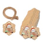 5 pacchi Set di carte da regalo per tag di carta Kraft Christmas (L-32)