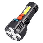 F-T25 Torcia potente e luminosa a LED a 5 core F-T25 Torcia potente ricaricabile USB