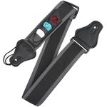 Tracolla per chitarra acustica elettrica folk con 3 plettri, colore casuale