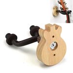 Gancio da parete in legno originale per chitarra ukulele con venature del legno