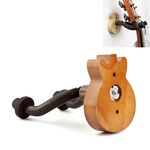 Gancio da parete in legno per ukulele per chitarra a grana di legno profondo