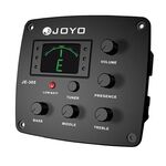 JOYO JE-305 Pickup per chitarra EQ a 4 bande Preamplificatore Pickup equalizzatore con funzione di accordatura (nero)
