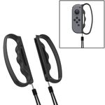 Impugnatura per gamepad con impugnatura da boxe piccola iPlay con cinturino per Joy-Con Switch (nero)