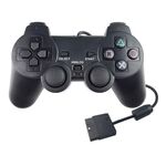 Maniglia di controllo del gioco cablata con doppio joypad a vibrazione per PS2