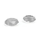 Tappi impugnatura 2 PCS Diamond Texture Games per PS5 (Clear White)