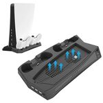 Supporto di ricarica verticale KJH P5-010 con ventola di raffreddamento per PS5 De / UHD
