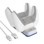 JYS P5116 Maniglia wireless Doppia stazione di ricarica con indicatore luminoso per PS5