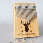 17-tono Kalimba Portatile Thumb Piano, Stile: Cervi Bamboo-Classic