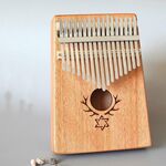 Piano pollice portatile da 17 tono Kalimba, Stile: stella in mogano-sei punte