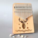 17-tono Kalimba Portatile Thumb Piano, Stile: cervo abete rosso-classico