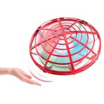 Luci colorate 5 Induzione Quadcopter UFO Mini Drone, Colore: rosso