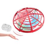 Luci colorate 5 Induzione Quadcopter UFO Mini Drone, Colore: remoto rosso