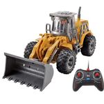 Modello di veicolo di ingegneria elettrica di ricarica a 5 vie con telecomando wireless (Bulldozer)