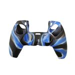 2ManigliaPCSSiliconeProtectorantisdrucciolevoligiocomanigliadella copertura per ilPS5(Nero Blu Bianco)