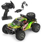 MGRC Telecomando di ricarica per auto 2.4G Telecomando wireless per auto da arrampicata fuoristrada a quattro vie 1:18 Modello di auto (verde)