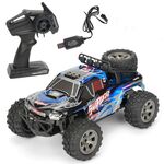 MGRC Telecomando di ricarica per auto 2.4G Telecomando wireless per auto da arrampicata fuoristrada a quattro vie 1:18 Modello di auto (grigio blu)