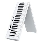 Tastiera per piano elettronica portatile a 88 tasti a 88 key per principianti Practice Piano, USB (White)