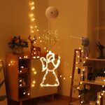 Decorazione natalizia LED Sucker Atmosfera festiva Lampada a sospensione (Angeli)