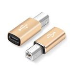 Adattatore universale maschile di tipo-C femminile a Midi per strumenti elettronici musicali (oro)